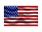 USA wave American flag illustration on white background.