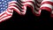 USA waving flag for banner design. USA waving national flag animated background. Festive patriotic design. America holidays