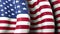 USA waving flag for banner design. USA waving national flag animated background. Festive patriotic design. America holidays