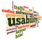 Usability concept in tag cloud