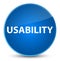 Usability elegant blue round button