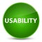 Usability elegant green round button