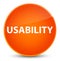 Usability elegant orange round button