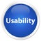 Usability premium blue round button