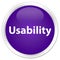 Usability premium purple round button