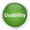Usability premium soft green round button