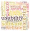 Usability word cloud