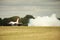 USAF Thunderbirds flying aerobatic team on a military airfield