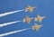 USAF Thunderbirds flying in formation
