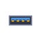 USB A 3.0 pc universal connector icon. Vector graphic illustration of Port in flat style.