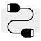 Usb extension icon. Electric power. Network connection background. Vector illustration. stock image.