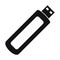 USB flash drive black simple icon