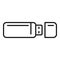 Usb flash memory icon outline vector. Mental cognitive