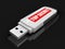 USB flash Memory Top Secret (clipping path included)