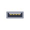 USB micro A pc universal connector icon. Vector graphic illustration of Port in flat style.