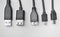 USB, mini-USB and micro-USB cable