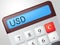 Usd Calculator Represents American Dollars And Accounting