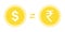 USD to INR exchange currency icon