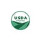 Usda organic certified stamp symbol no gmo