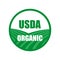 Usda organic stamp icon
