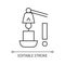 Use candle snuffer linear manual label icon