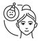 Use humor to remove voltage black line icon. Be positive. Treat everything with humor. Always smile. Pictogram for web page,