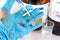 Use torn gloves when working with hazardous chemical in the laboratory