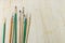 Used artist paintbrushes