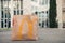 Used bags from food purchased at a fast food restaurant McDonald`s . Environmental pollution. Moscow, Russia, July 2020