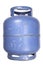 Used butane gas tank