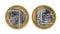 Used commemorative anniversary bimetal 3 euro â‚¬ Slovenia coin