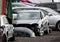 Used damaged cars abandoned in a wreckyard