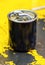 Used diesel oil filter