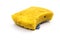 Used double-side cleaning sponge on white background