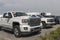 Used GMC truck display. With current supply issues, GMC is buying and selling many pre-owned cars to meet demand