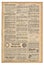 Used paper page english text advertising Vintage newspaper
