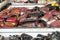 Used rear or tail lights components at scrap yard