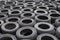 Used rubber tyres