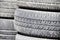 Used rubber tyres