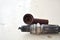 Used spark plug with ignition cable