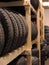 Used tires storage