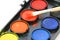 Used water color paint box