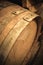Used wine barrel detail
