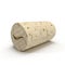 Used Wine Cork on white. 3D illustration