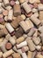 Used Wine Corks close up