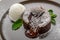 Useful and tasty food, hot Chocolate Pudding , Fondant au chocolat