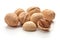 Useful walnuts, close-up, isolated on white background