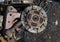 Useless, rusty clutch discs and other parts