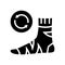 useless sock glyph icon vector isolated illustration