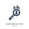 user behavior icon. Trendy flat vector user behavior icon on white background from General collection